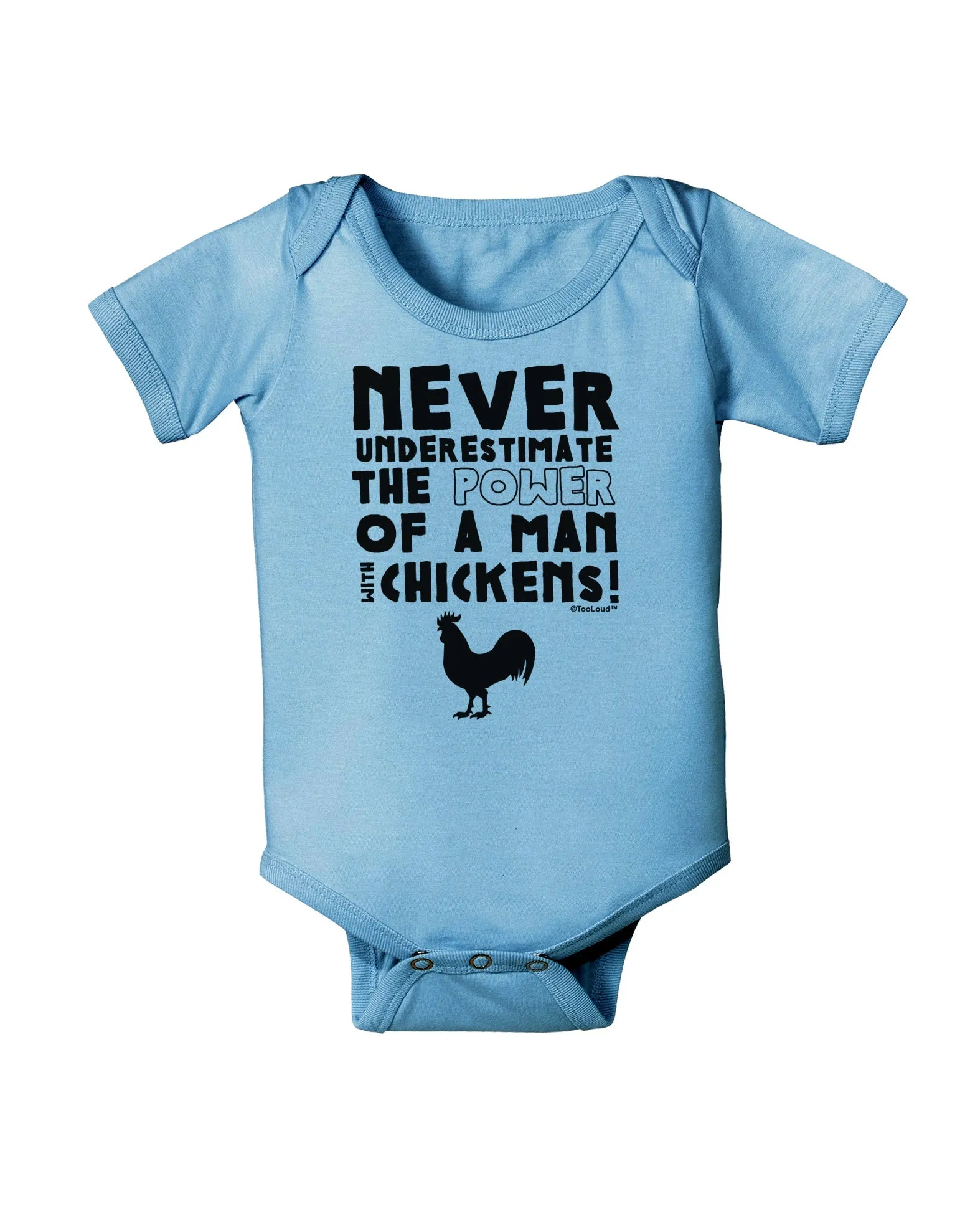 A Man With Chickens Baby Romper Bodysuit