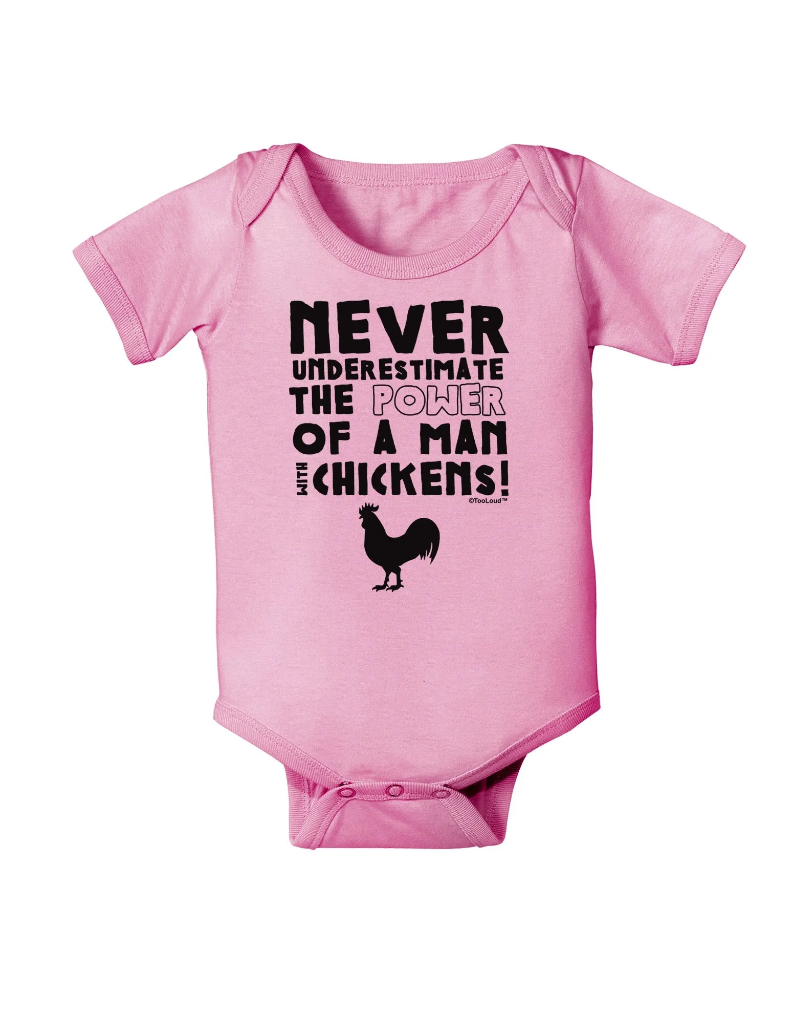A Man With Chickens Baby Romper Bodysuit