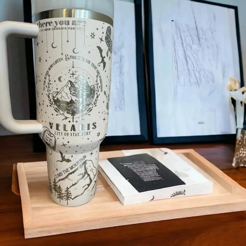 Acotar Printed  Travel Tumbler
