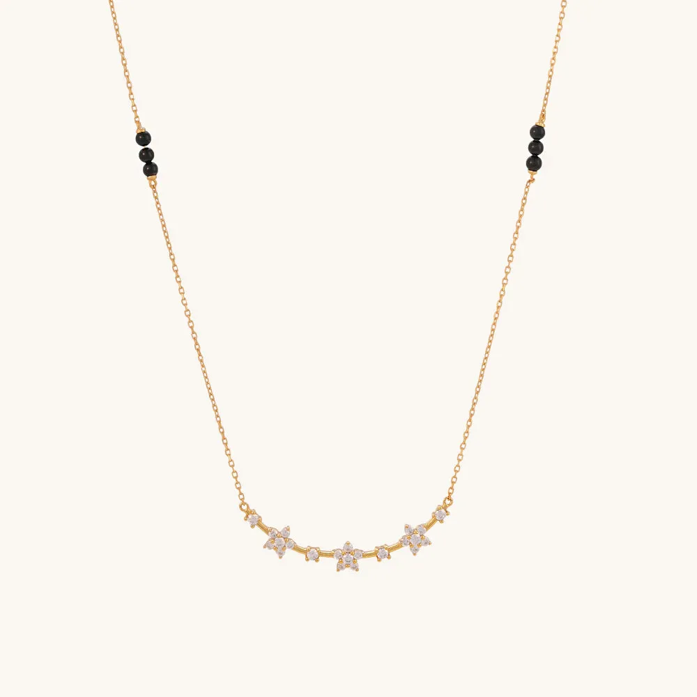 Ahana Diamond Mangalsutra | BIS Hallmarked | 18k Gold Vermeil