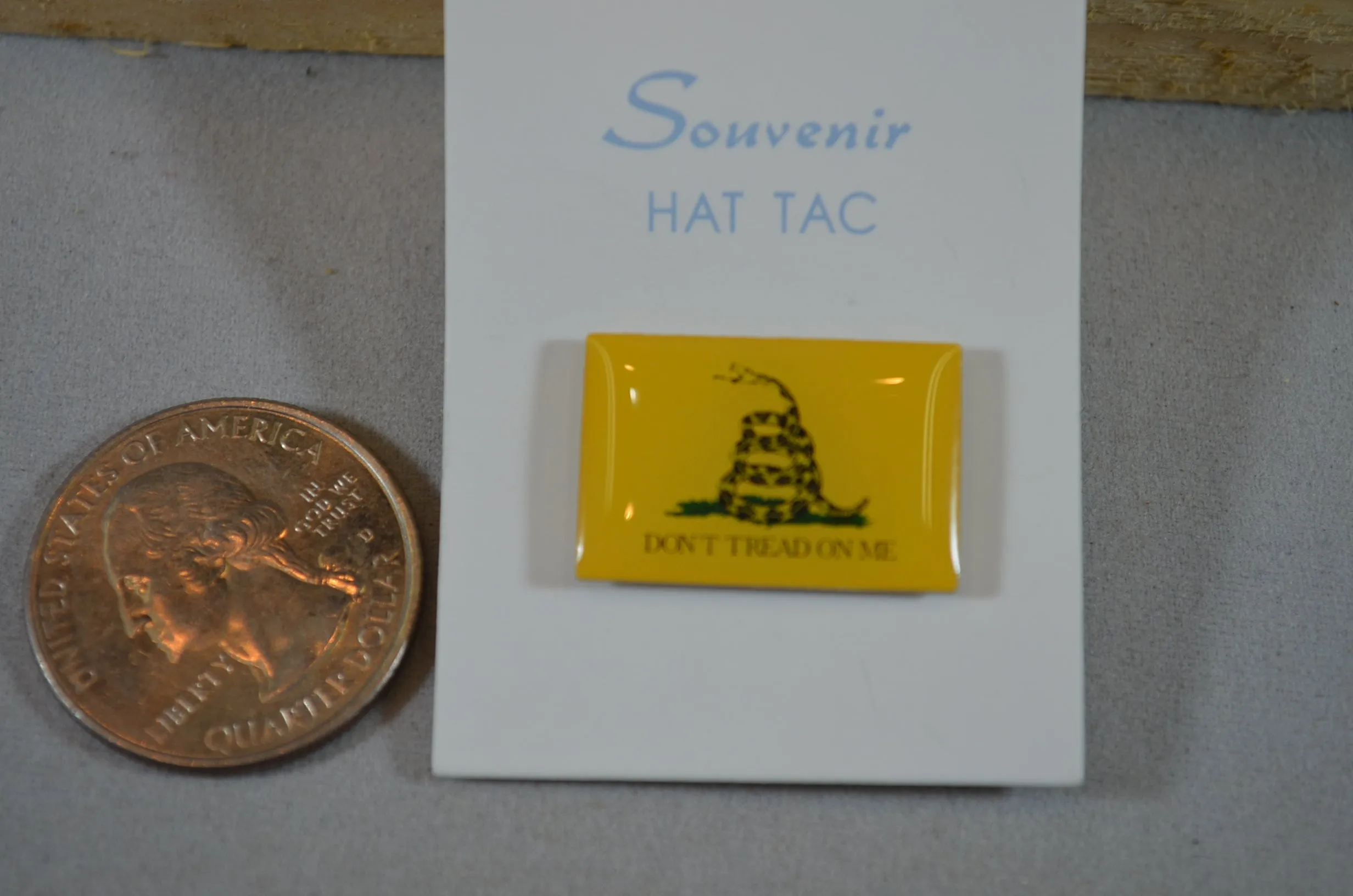 American Revolution "Don't Tread on Me" Lapel Hat Pin