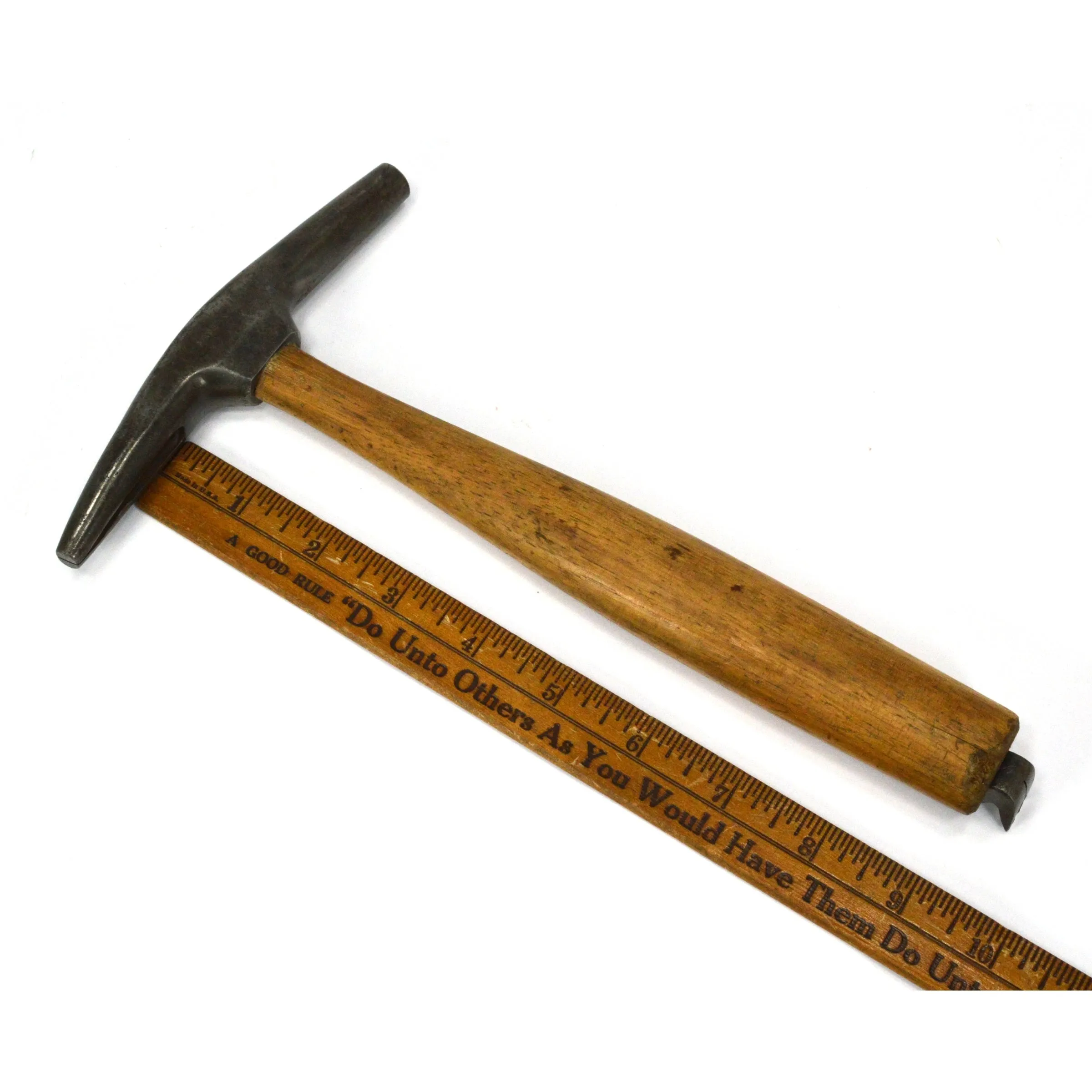 Antique C.S OSBORNE & CO TACK HAMMER Upholstery Tool UNIQUE NAIL-PULLER @ Handle