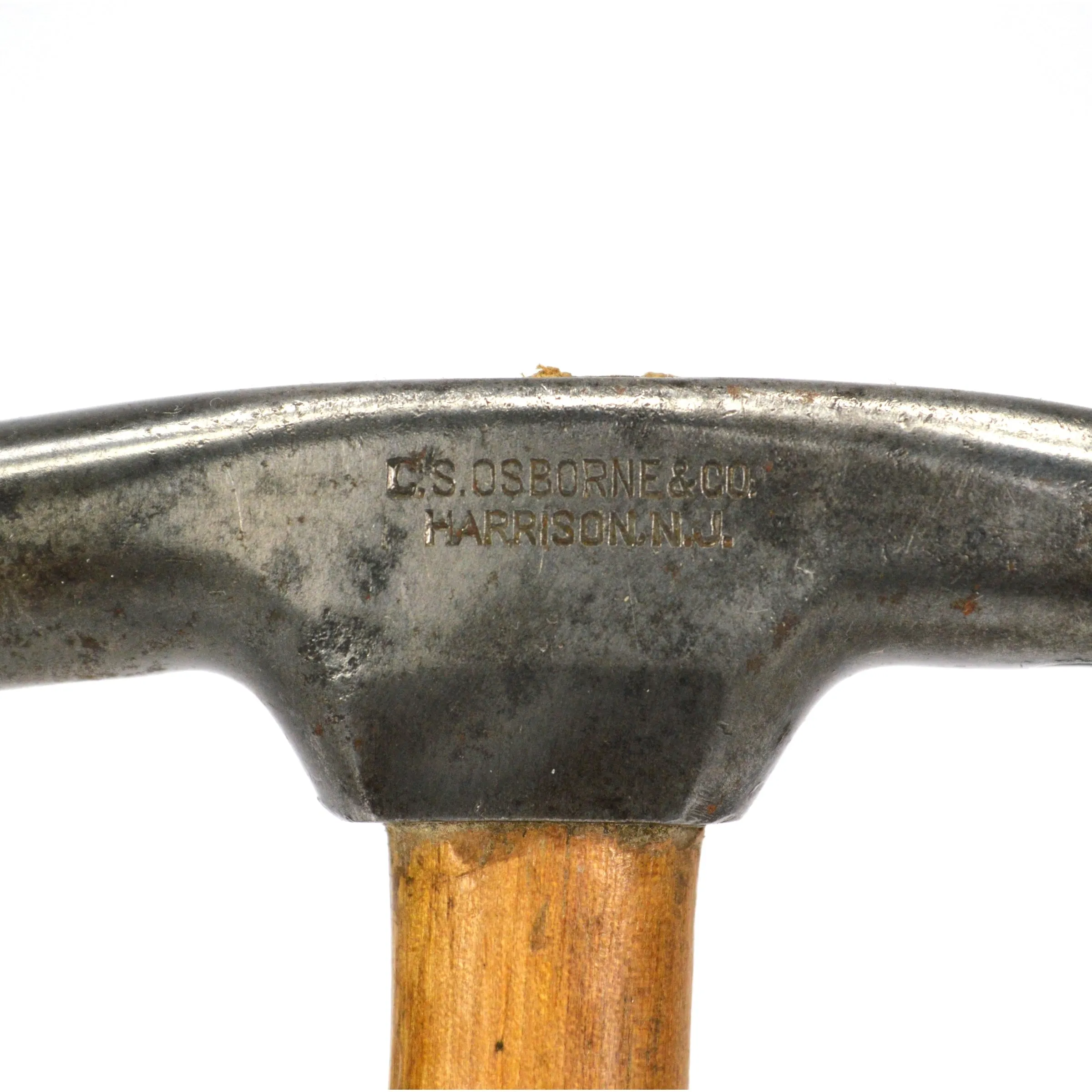 Antique C.S OSBORNE & CO TACK HAMMER Upholstery Tool UNIQUE NAIL-PULLER @ Handle