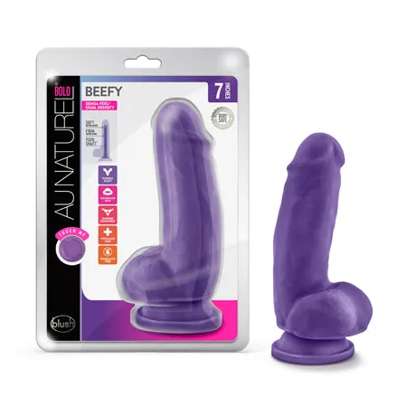 Au Naturel Bold Beefy Dildo 7 Purp