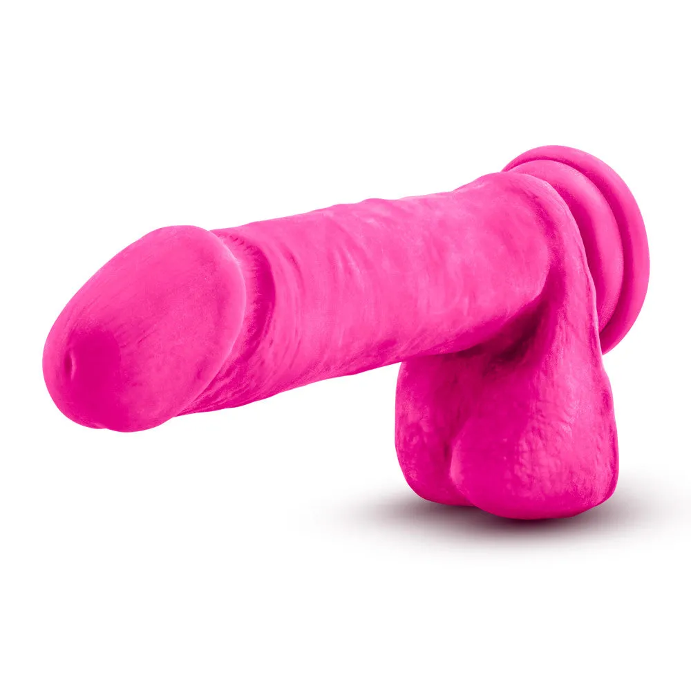 Au Naturel Bold By Blush® | Hero Realistic Pink 8-Inch Long Dildo With Balls & Suction Cup Base