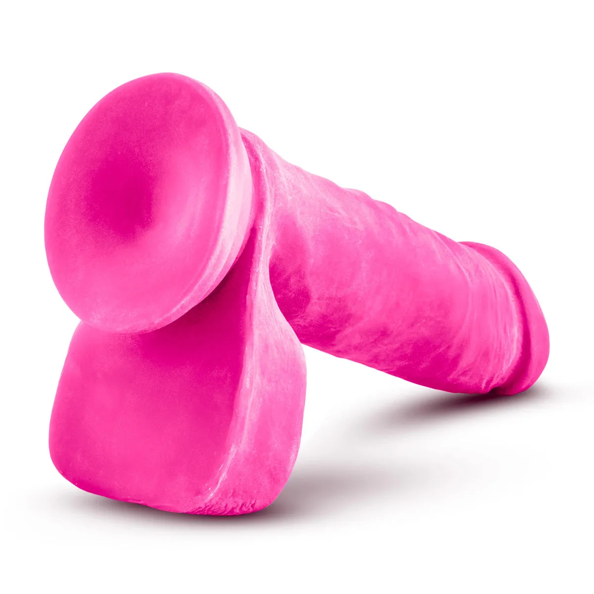 Au Naturel Bold By Blush® | Hero Realistic Pink 8-Inch Long Dildo With Balls & Suction Cup Base