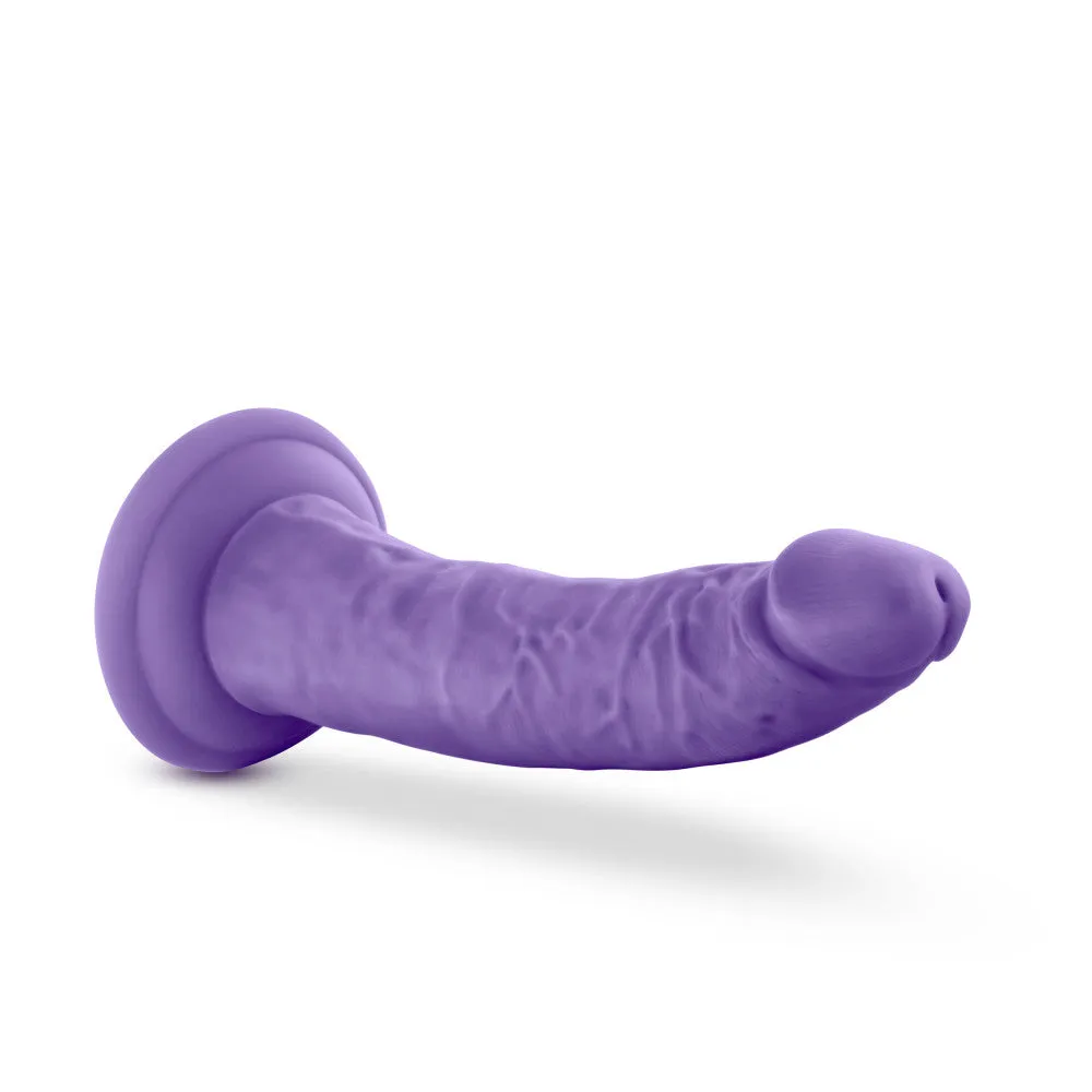 Au Naturel Bold By Blush® | Jack Realistic Purple 7.5-Inch Long Dildo With Balls & Suction Cup Base