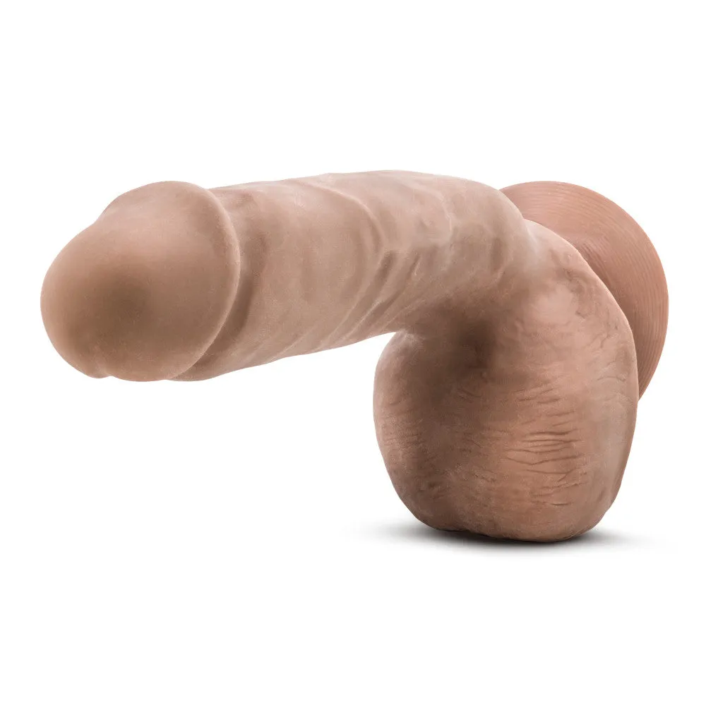 Au Naturel By Blush® | Macho Realistic Latin 8.5-Inch Long Dildo With Balls & Suction Cup Base