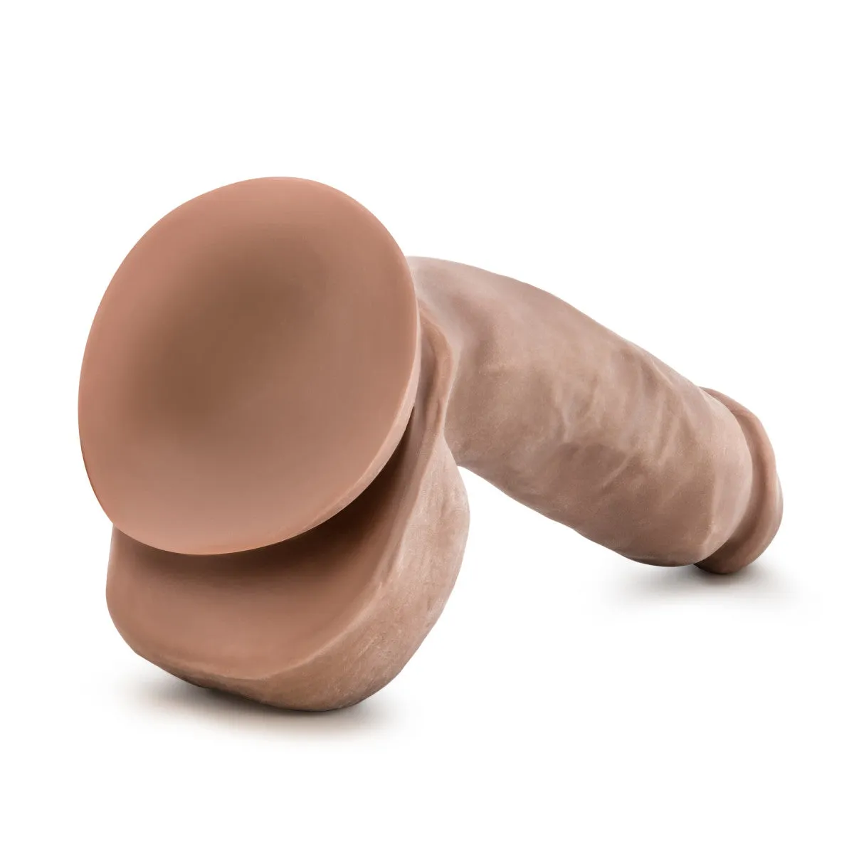 Au Naturel By Blush® | Macho Realistic Latin 8.5-Inch Long Dildo With Balls & Suction Cup Base