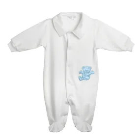 Baby Boys Organic Cotton Bodysuit with Collar