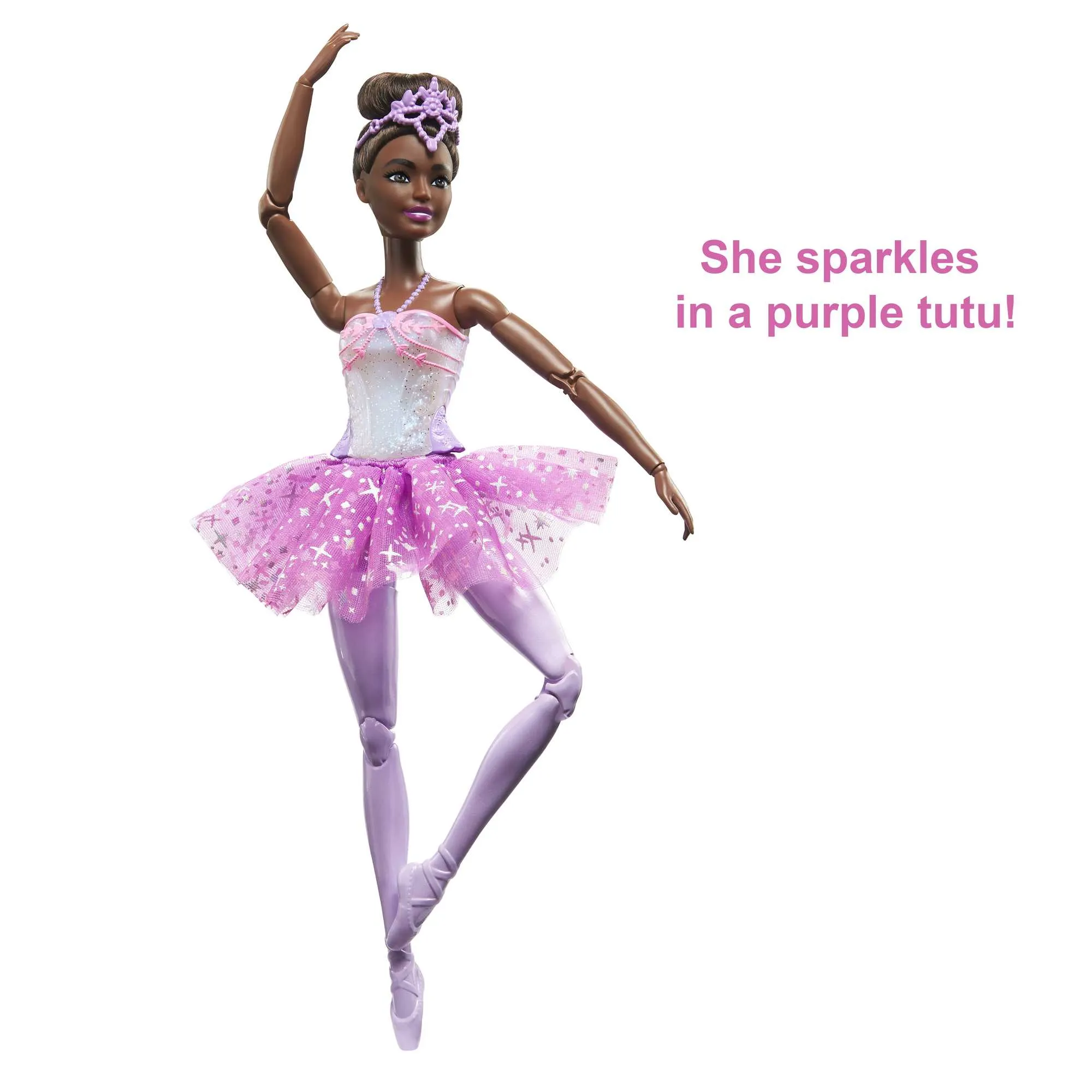 Barbie Doll | Magical Ballerina Doll | Black Hair | Light-Up Feature