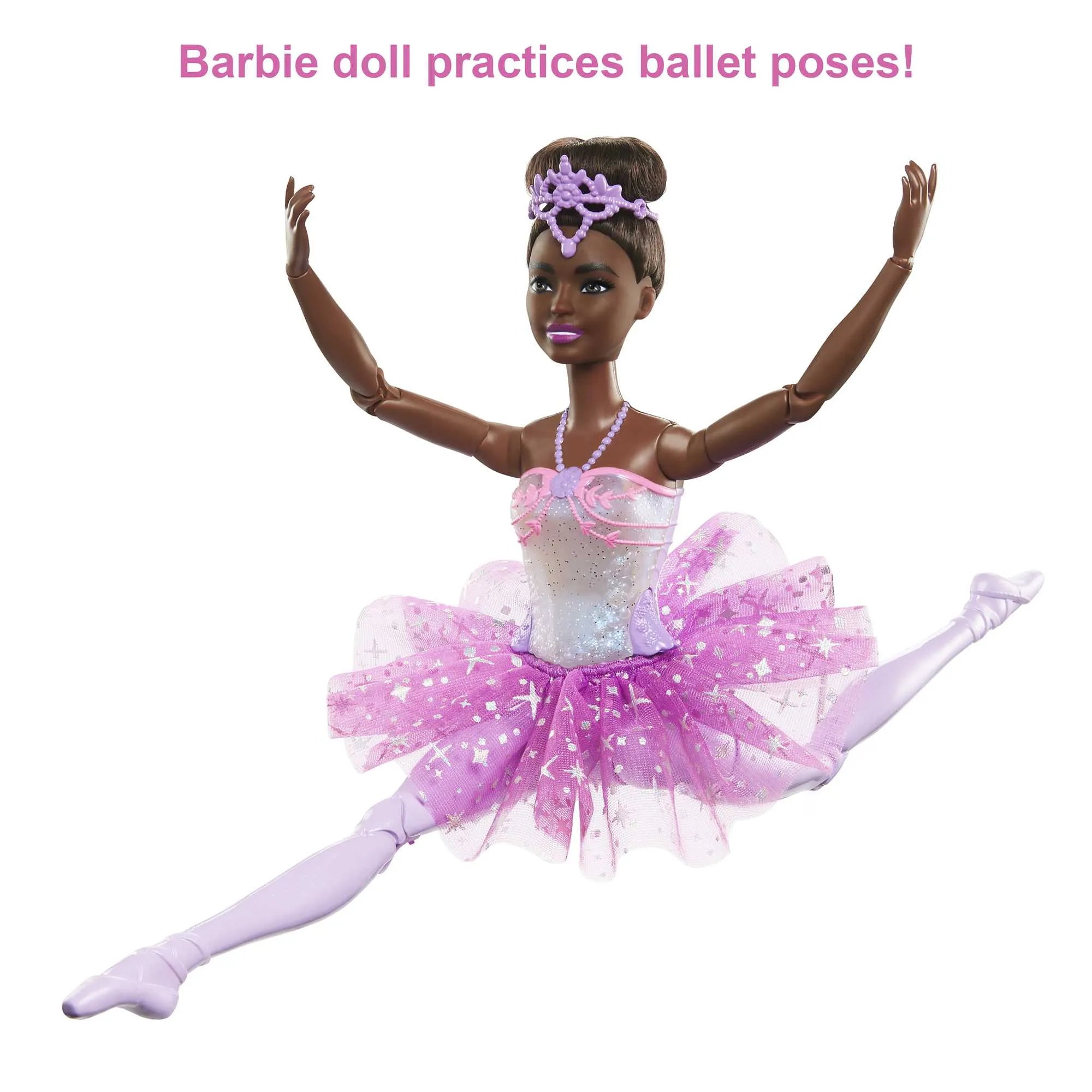 Barbie Doll | Magical Ballerina Doll | Black Hair | Light-Up Feature