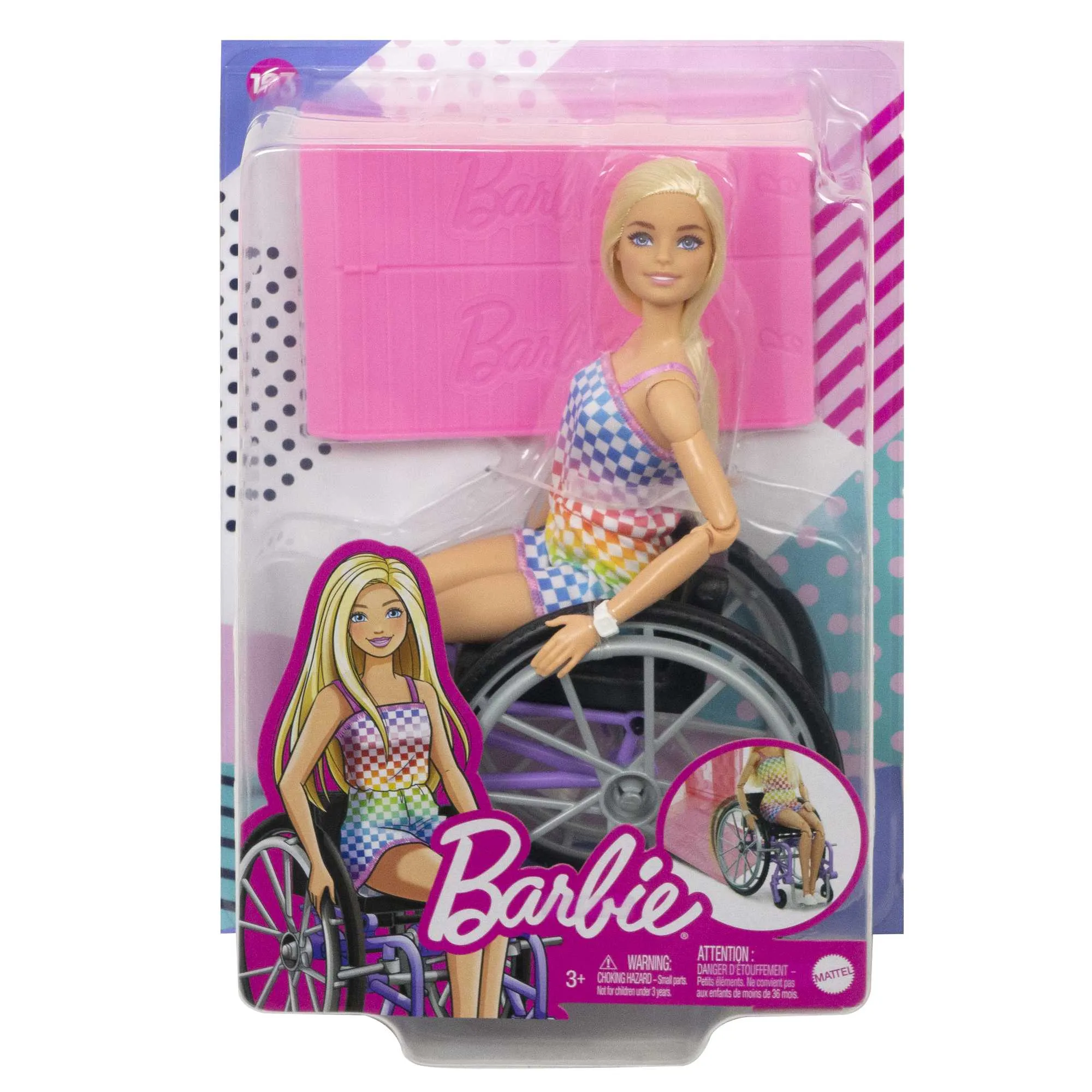 Barbie Doll With Wheelchair And Ramp, Blonde, Barbie Fashionistas