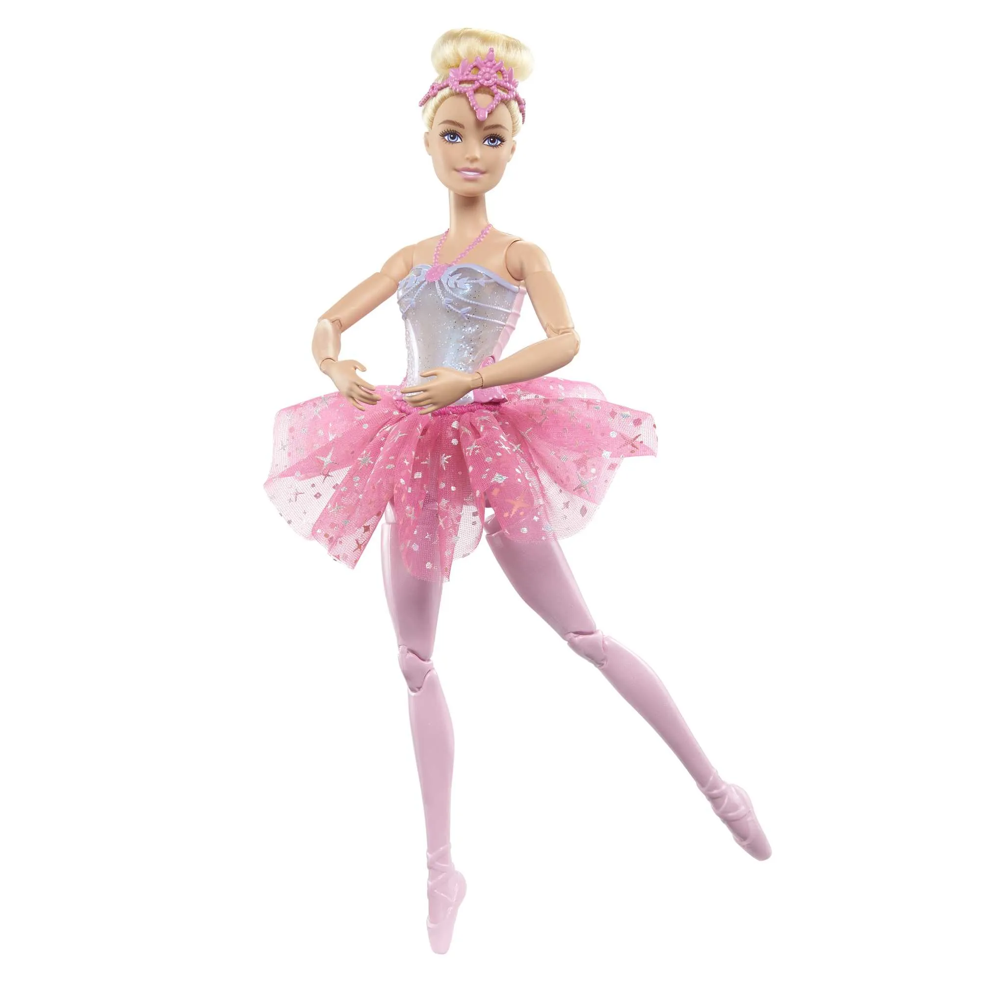 Barbie Dreamtopia Twinkle Lights Ballerina Doll, Blonde With Light-Up Feature Wearing Headband & Tutu