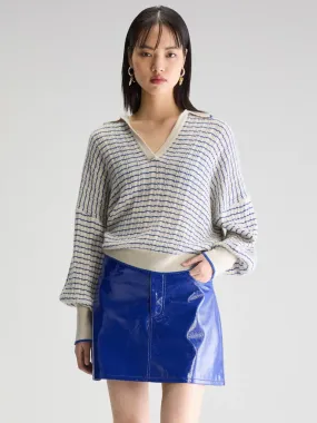 Bellerose Aummi Sweater in Blue Stripe