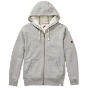 Best Made Men's Grey Heather Sweat Fleece Full Zip Hoodie