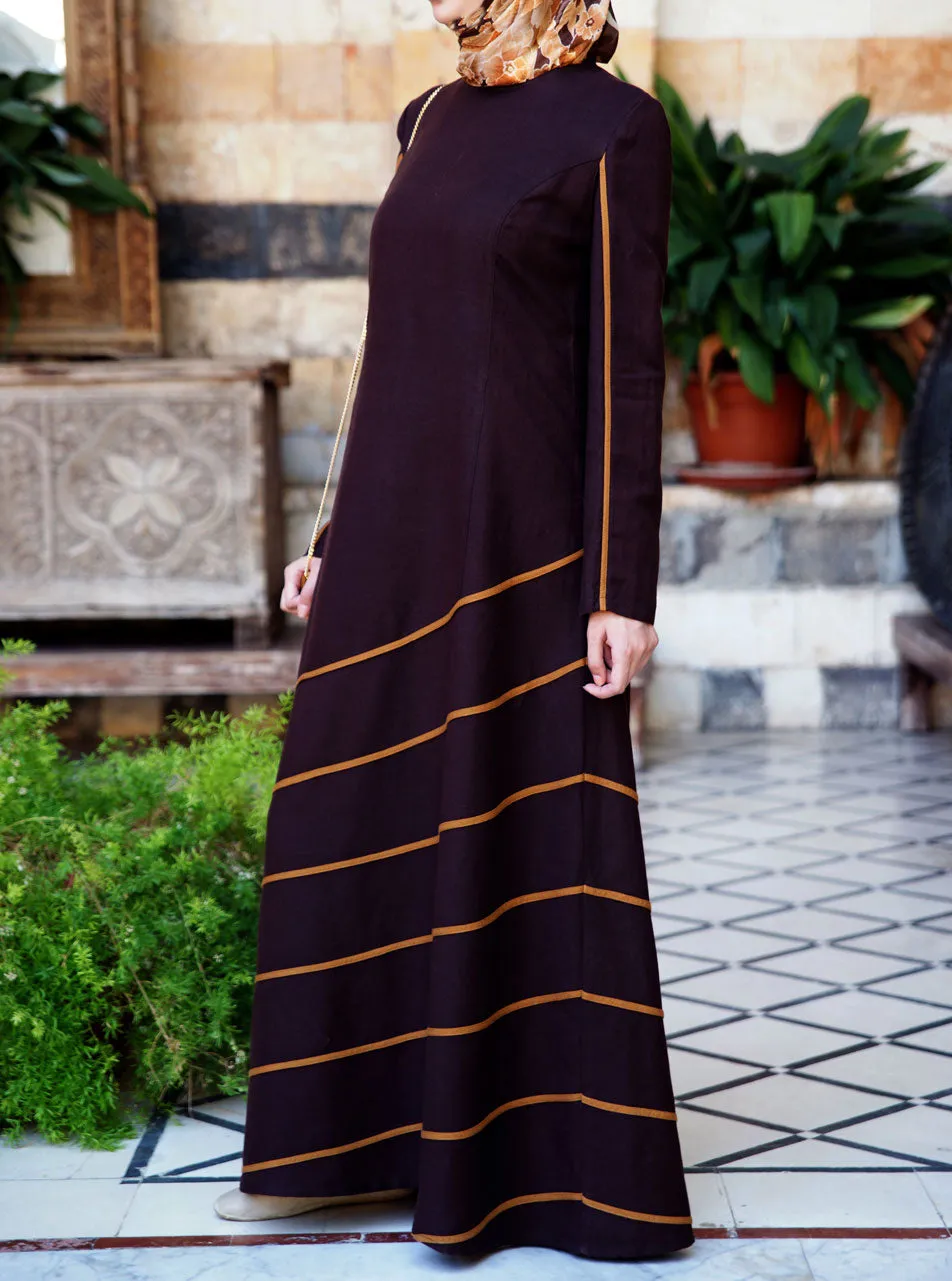 Bias Trim Maxi Dress