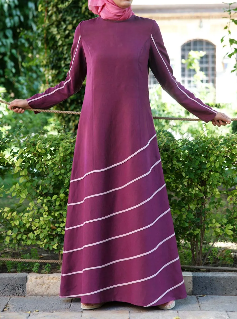 Bias Trim Maxi Dress
