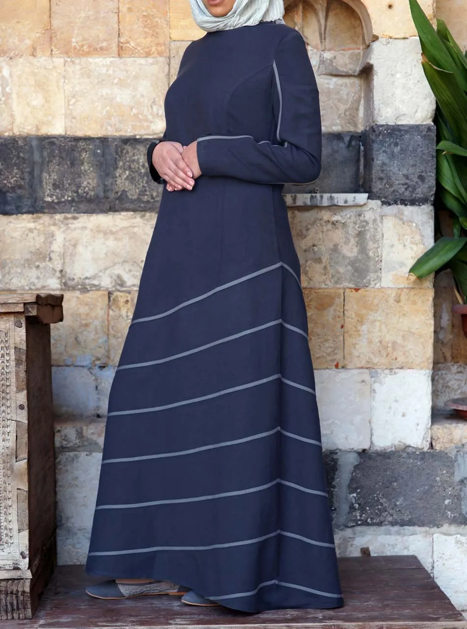 Bias Trim Maxi Dress