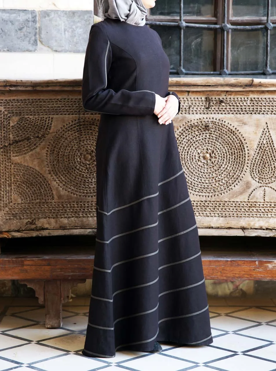 Bias Trim Maxi Dress