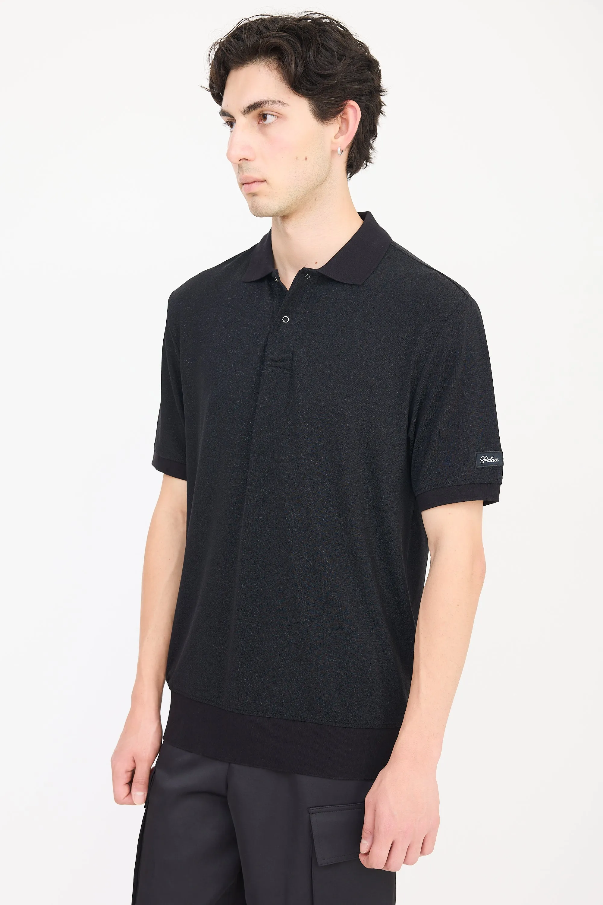 Black Lurex Polo