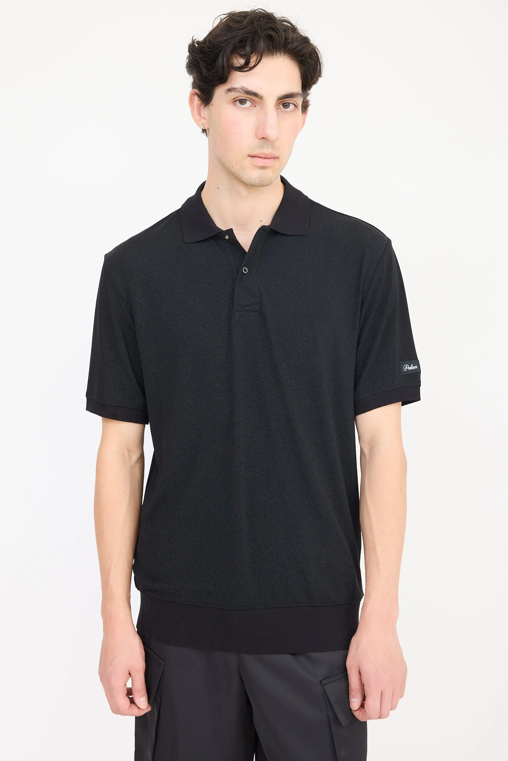 Black Lurex Polo