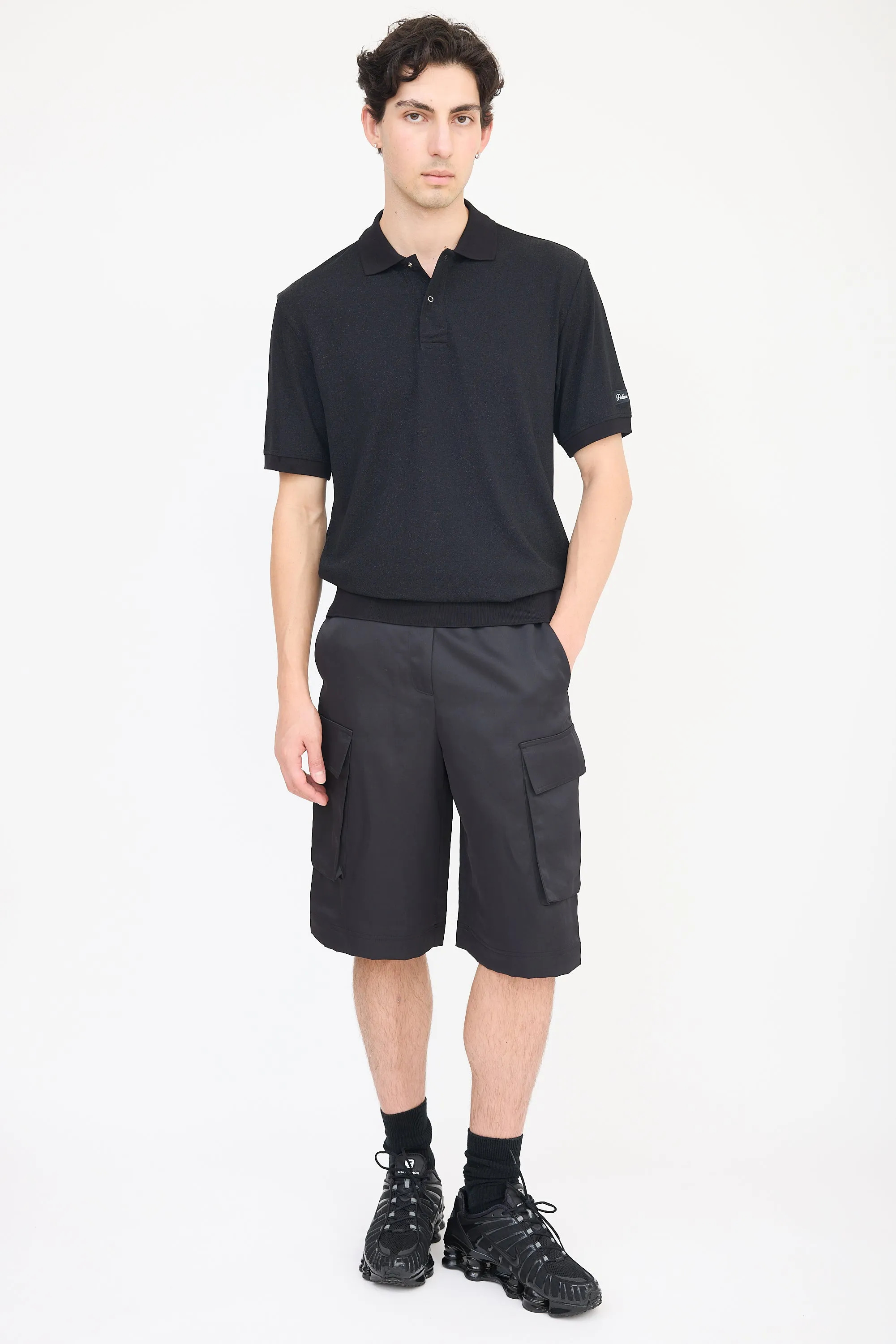 Black Lurex Polo