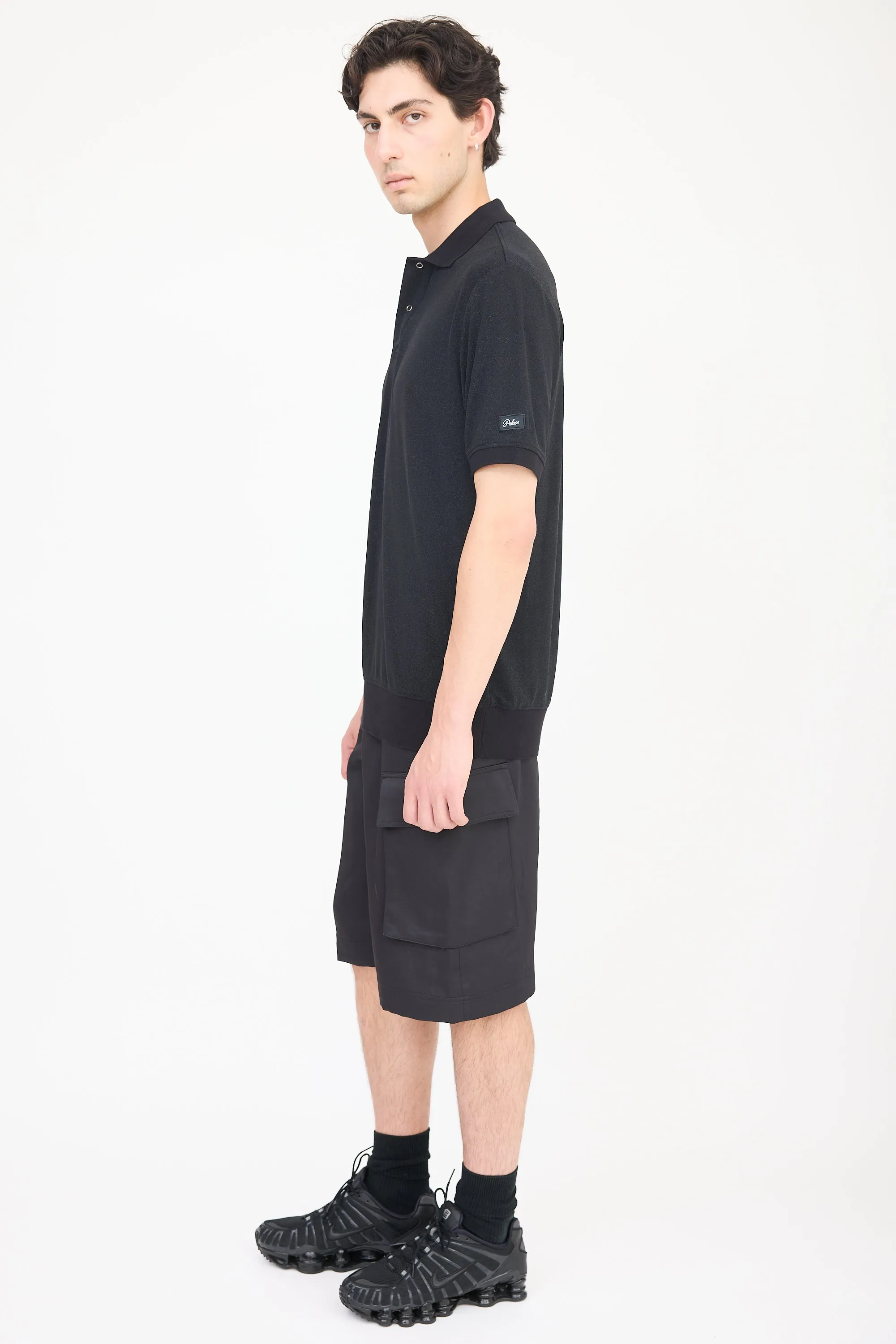 Black Lurex Polo
