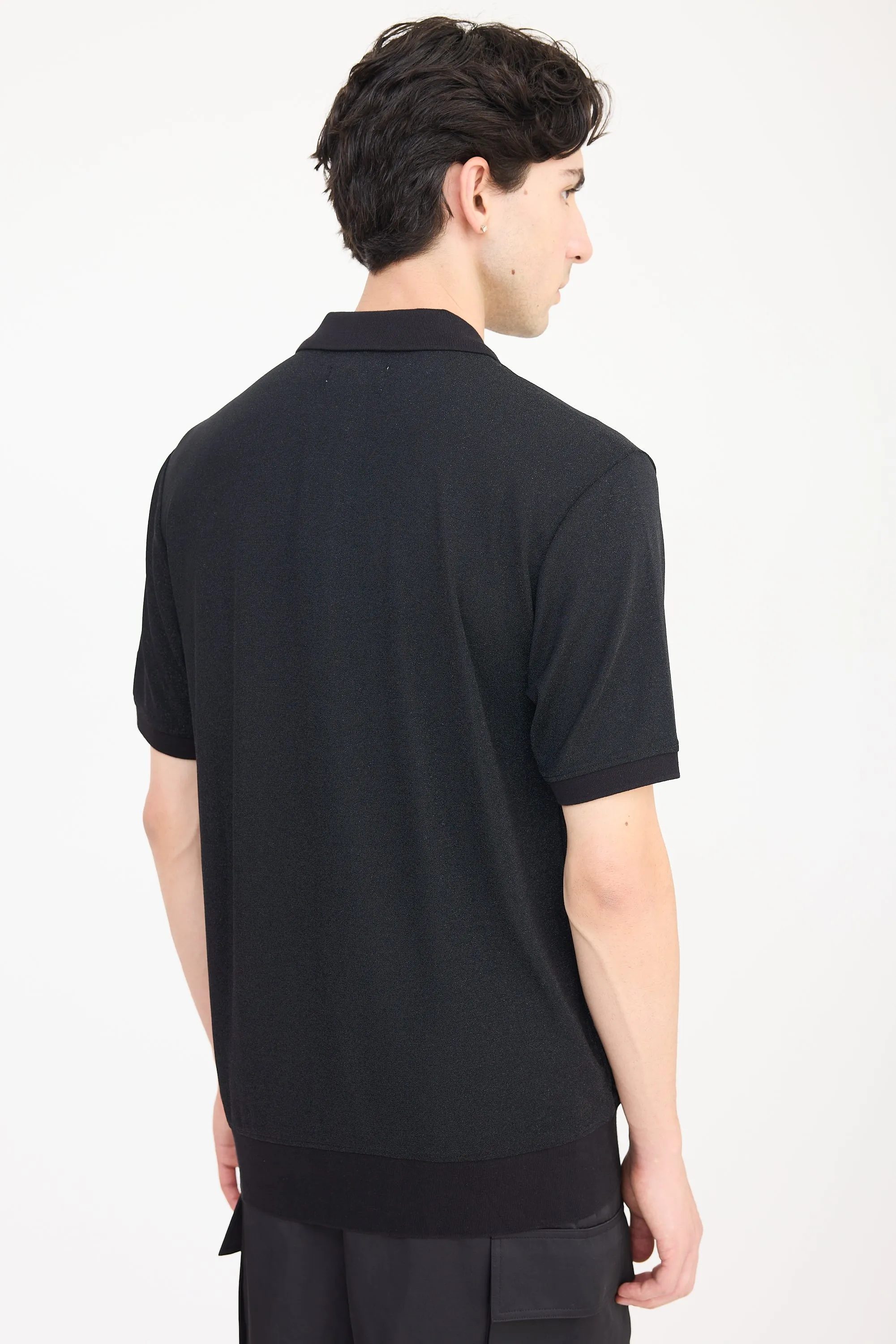 Black Lurex Polo