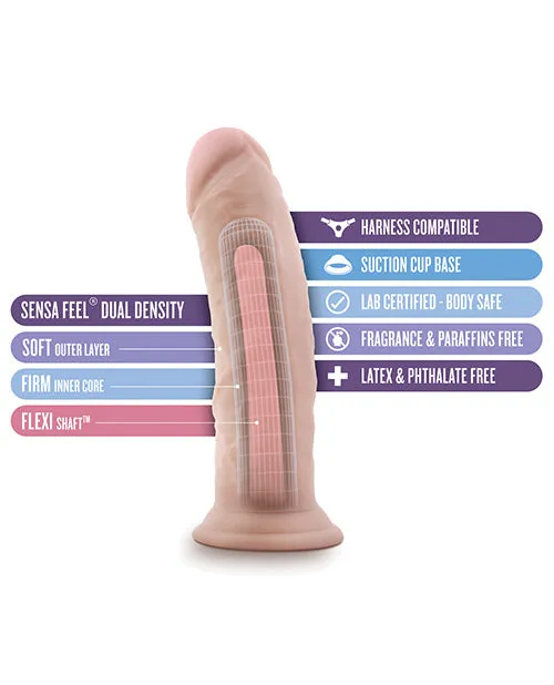 Blush Au Naturel 8" Dildo with Suction Cup - Vanilla