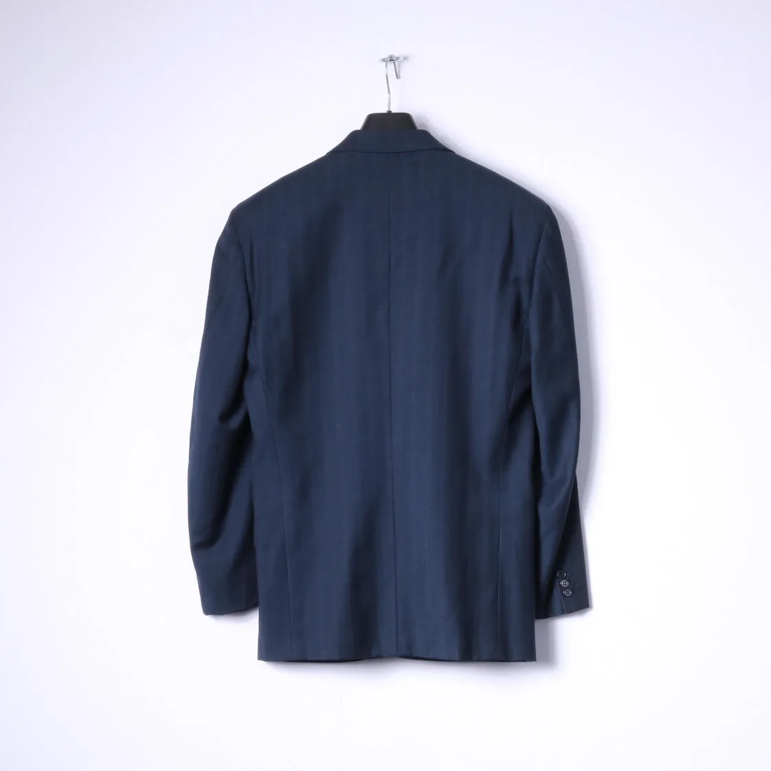 BM By Bozzalla & Lesna Men 48 38 Blazer Navy Wool Striped Abu Dabi Blue Marine Italy Jacket