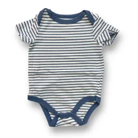 Boys Cat & Jack Size 3-6 Months Blue & White Striped Short Sleeve Bodysuit