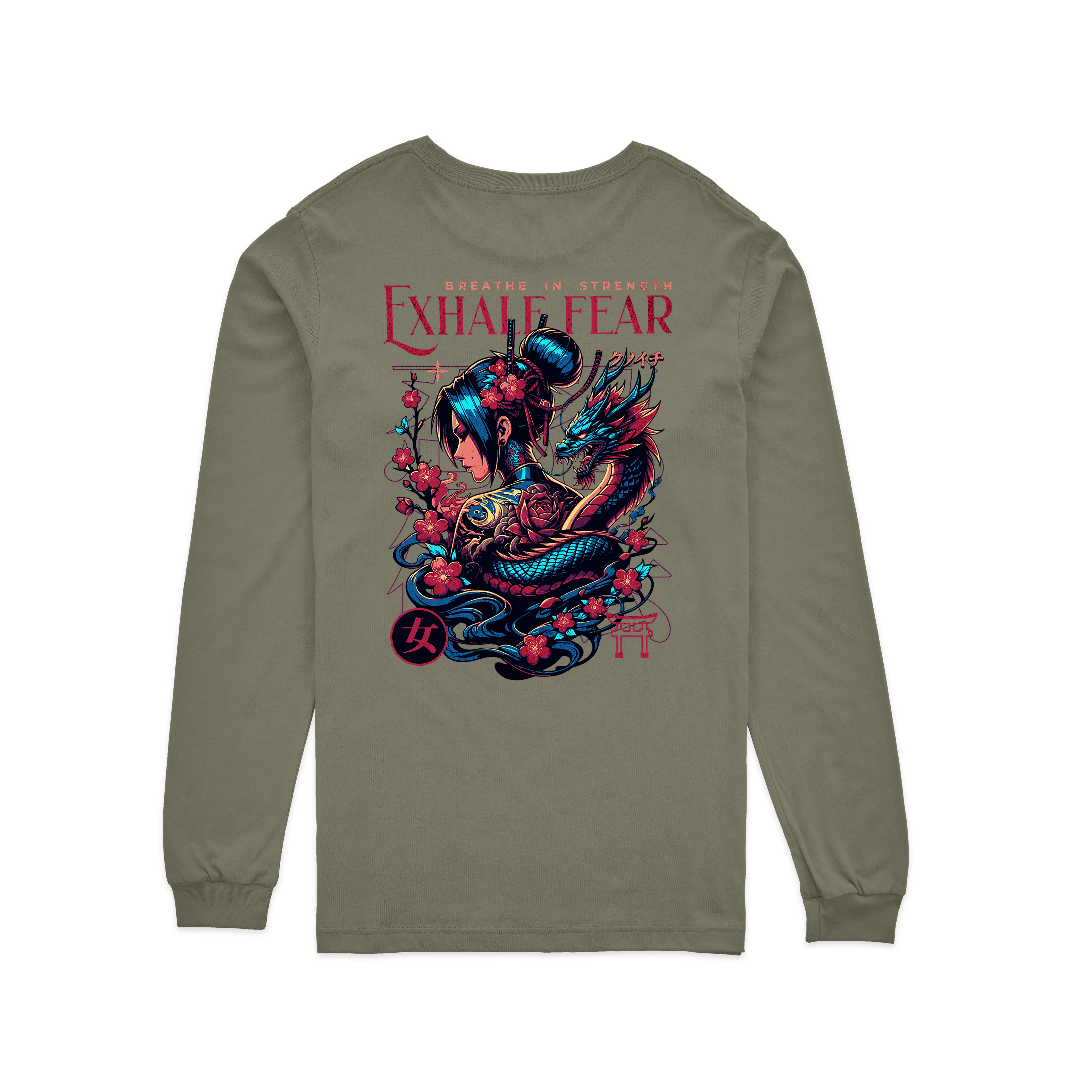 Breathe in Strength, Exhale Fear Sweatshirt Unisex Crewneck Sweatshirt