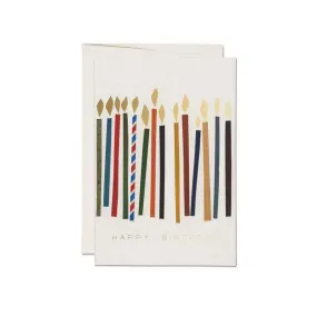 Candles Foil Birthday Card