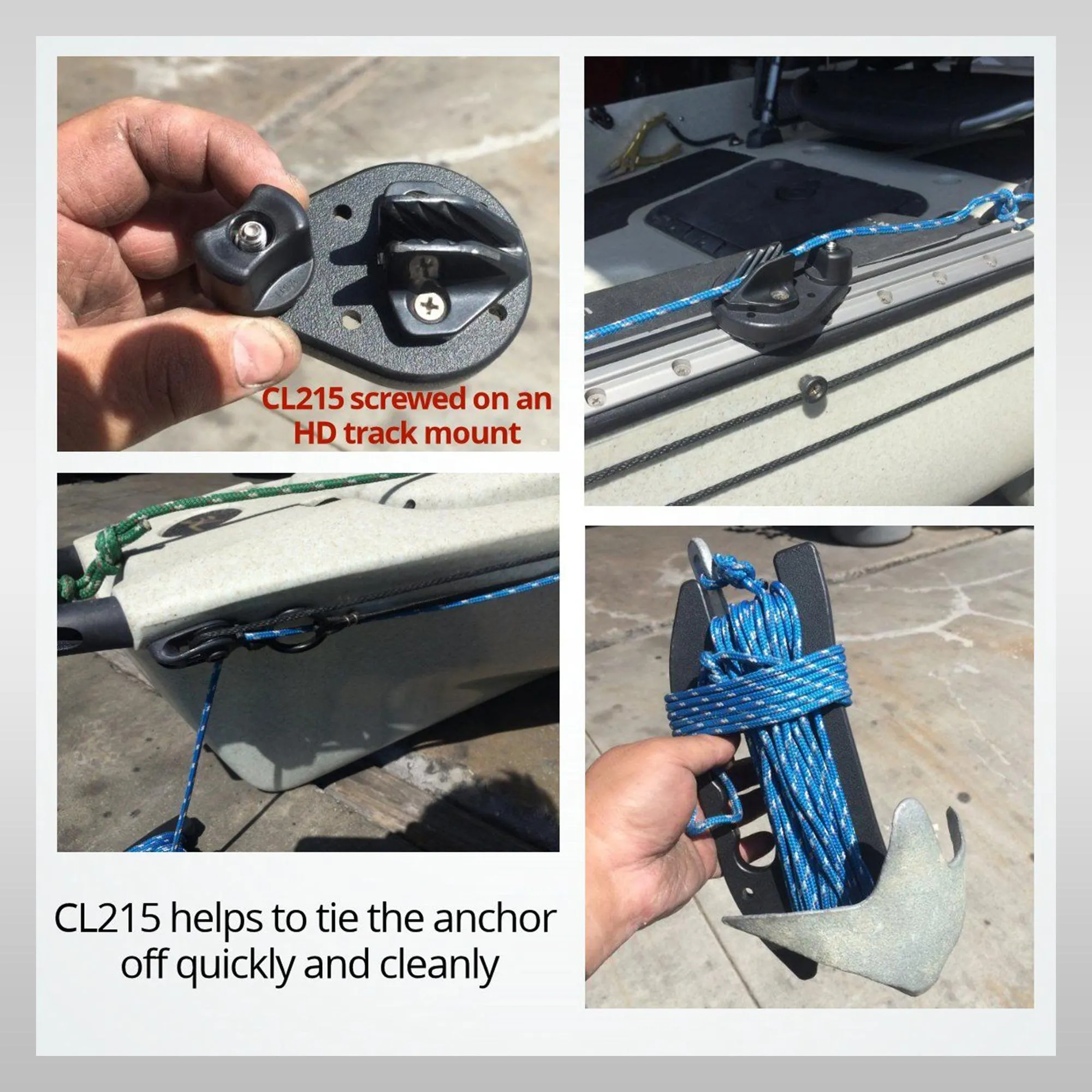 CLAMCLEAT® Side-Fixing Midi Klemme CL215