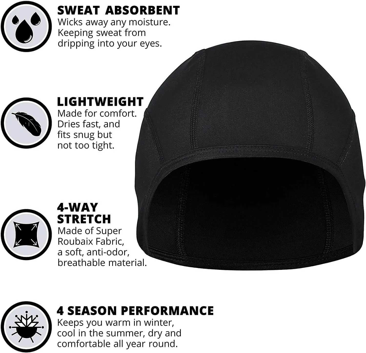 Cooling Helmet Liner Skull Cap