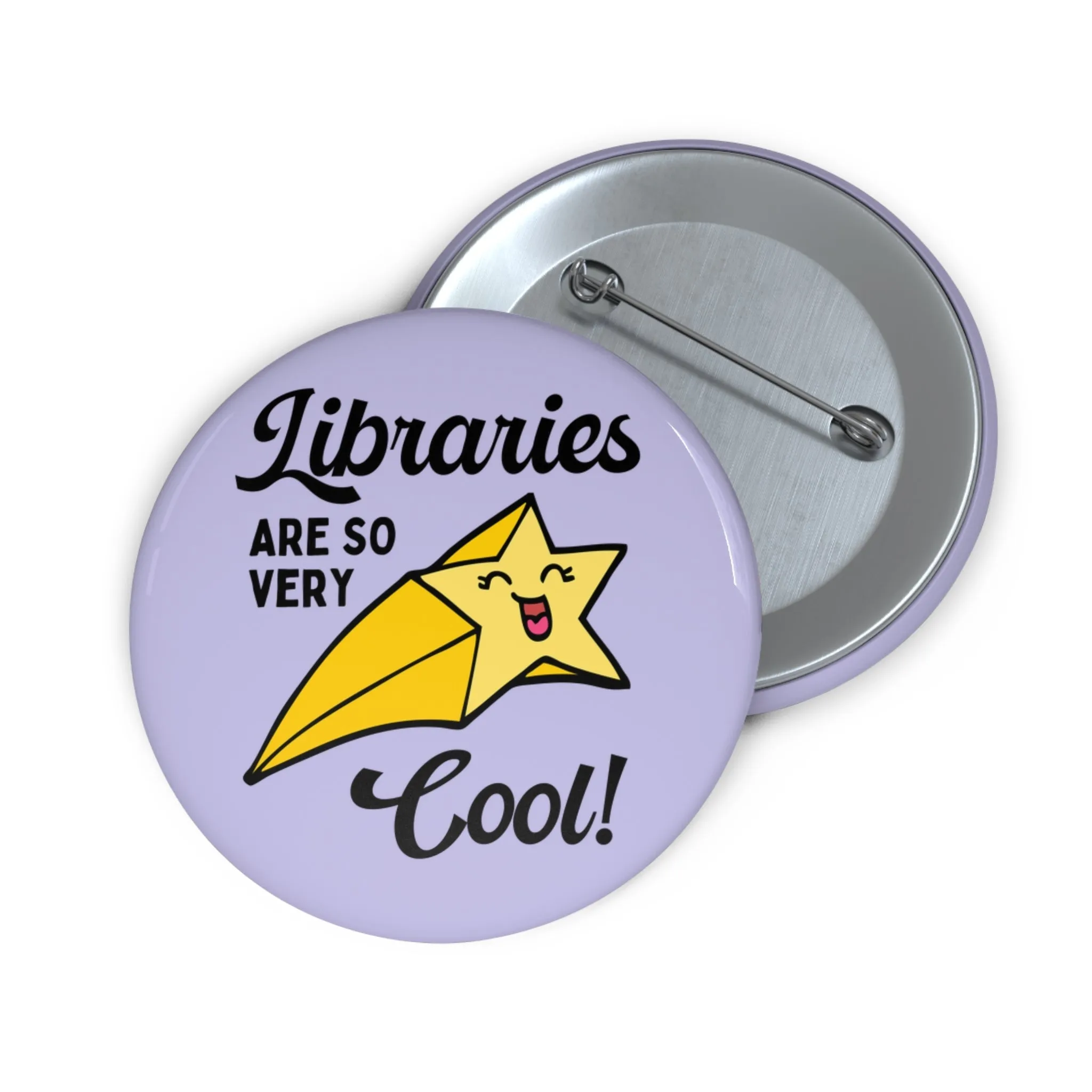 Cute Librarian Button