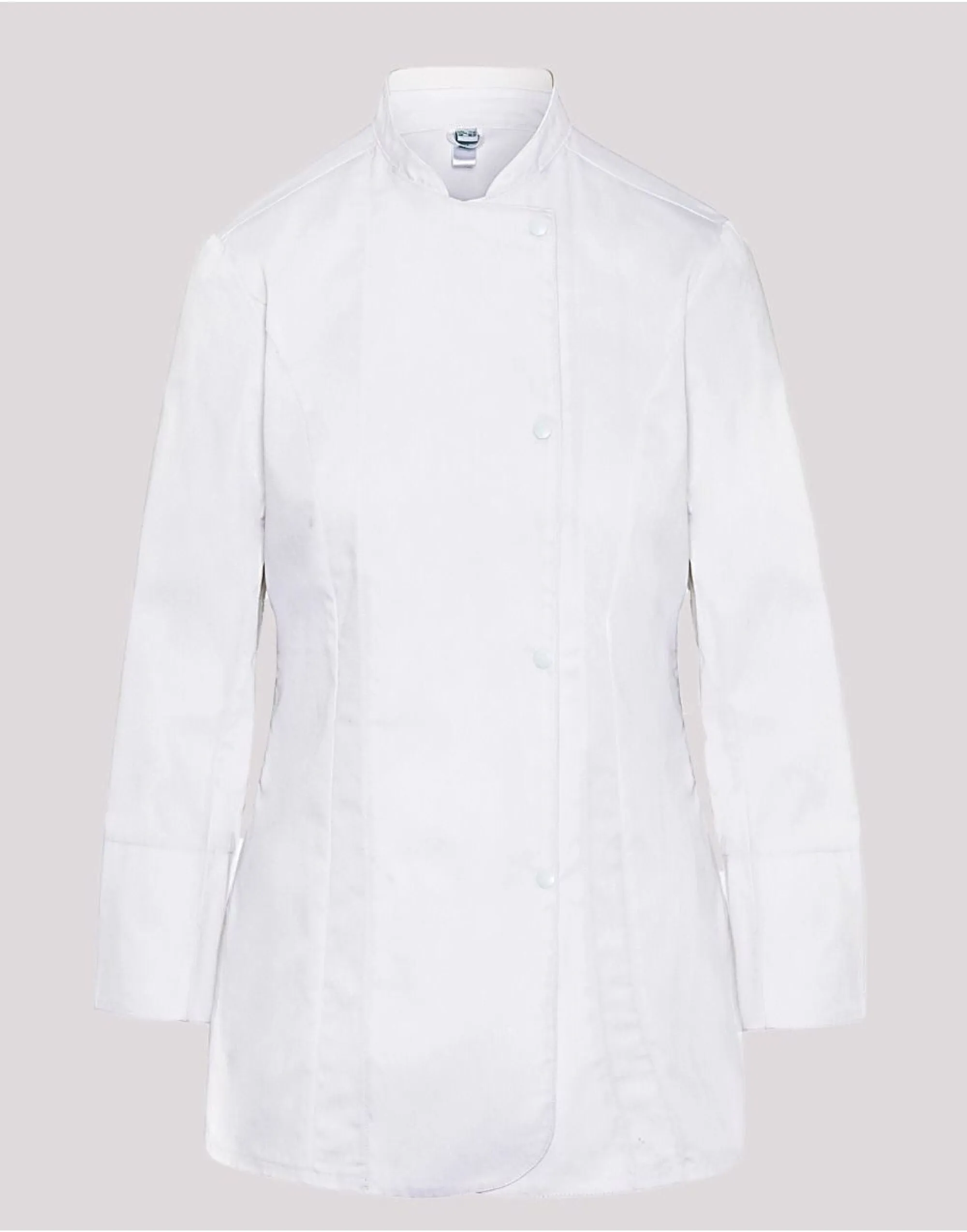 DD33L Dennys Ladies' LS Fitted Chef's Jacket