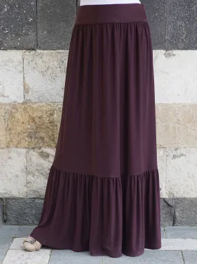 Double Ruffled Maxi Skirt