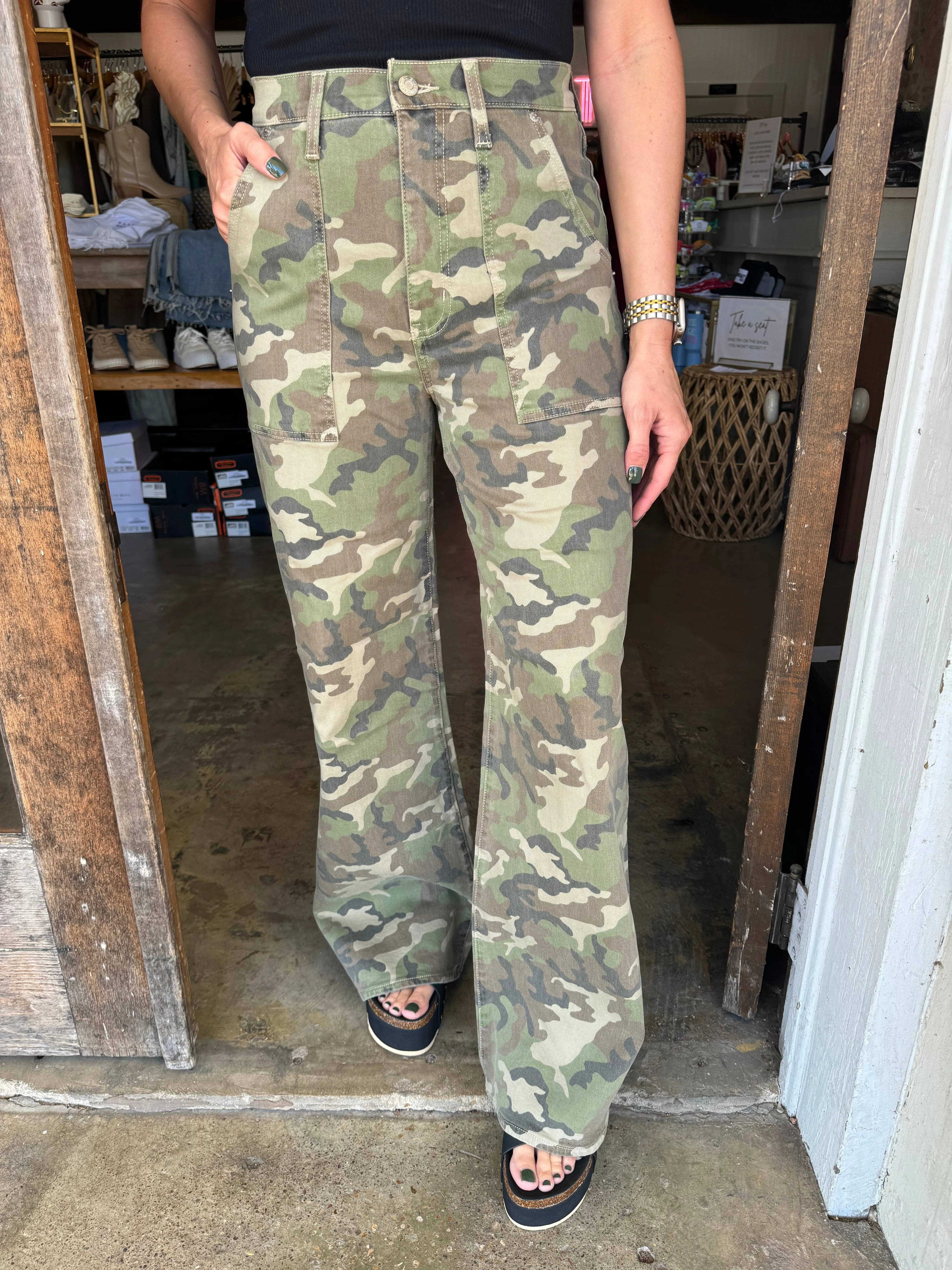 Far Out High Rise Wide Leg Jeans