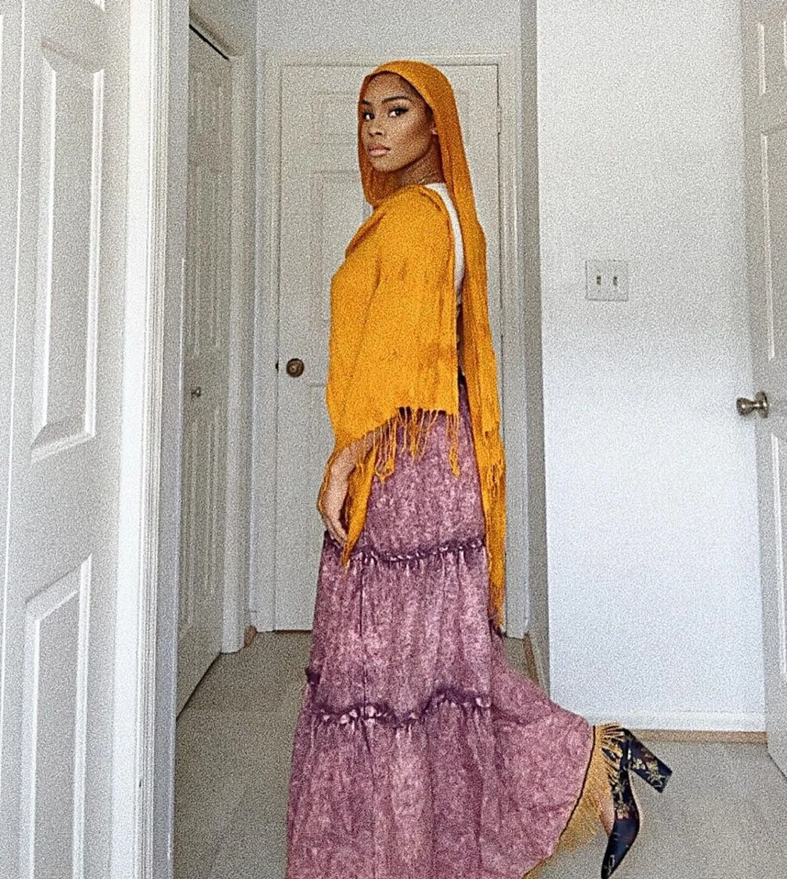 Fringed Cotton Maxi Skirt Bundle (4 Assorted Colors)