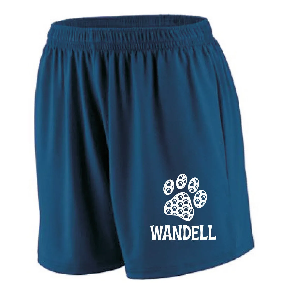 GIRL'S MOISTURE WICKING SHORTS with PAW PRINT DESIGN