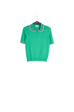 Green polo sweater