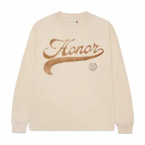 Honor The Gift Holiday Script L/S Tee (Bone)