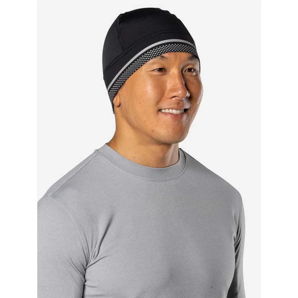 HyperNight Reflective Beanie - Black/Geo Print