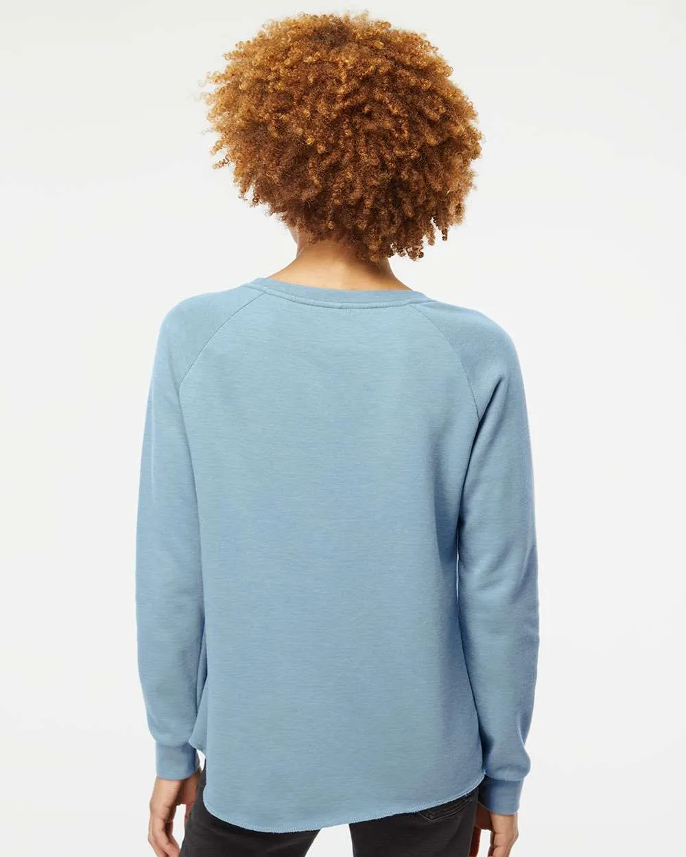 Independent Trading Co. Ladies California Wave Wash Crewneck Sweatshirt