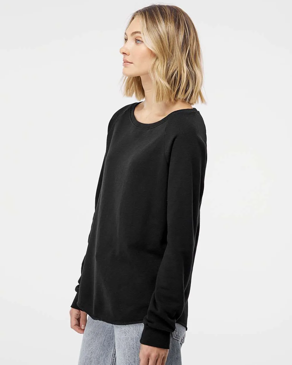Independent Trading Co. Ladies California Wave Wash Crewneck Sweatshirt