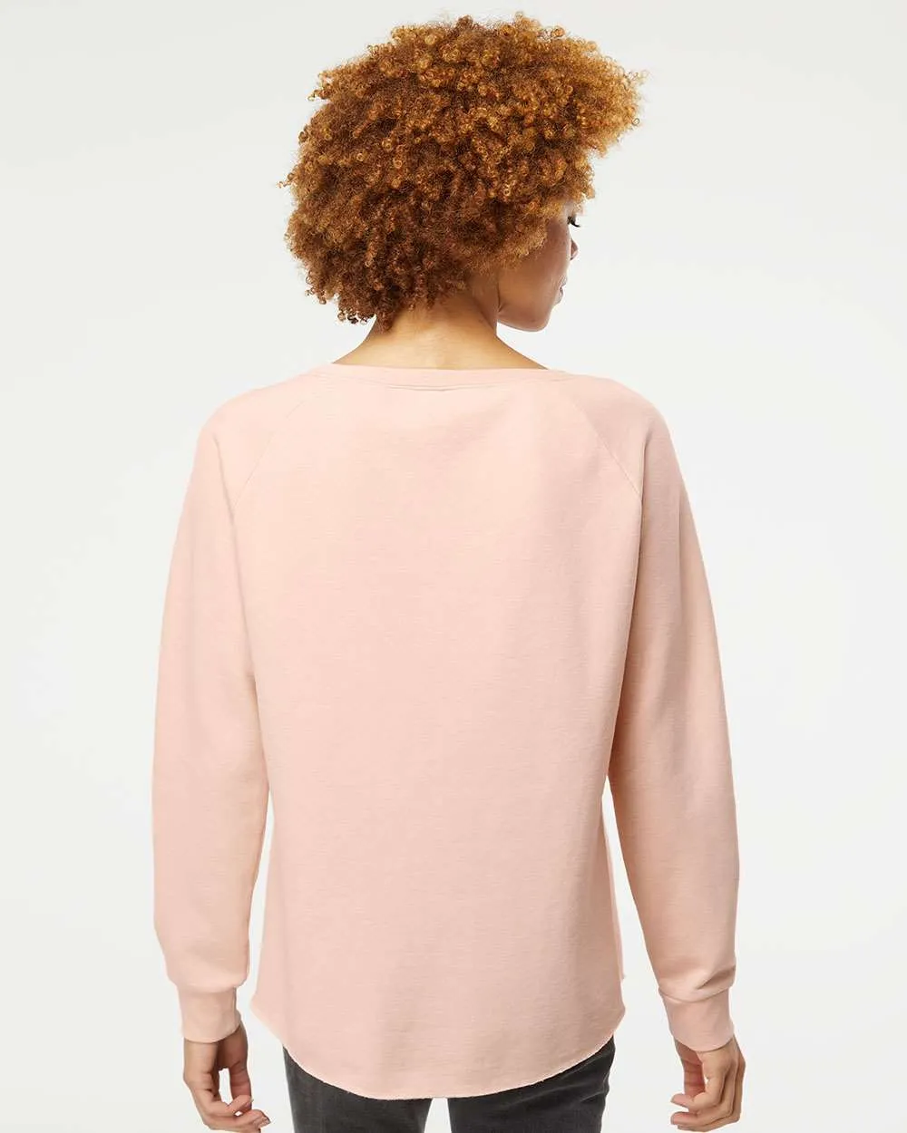 Independent Trading Co. Ladies California Wave Wash Crewneck Sweatshirt
