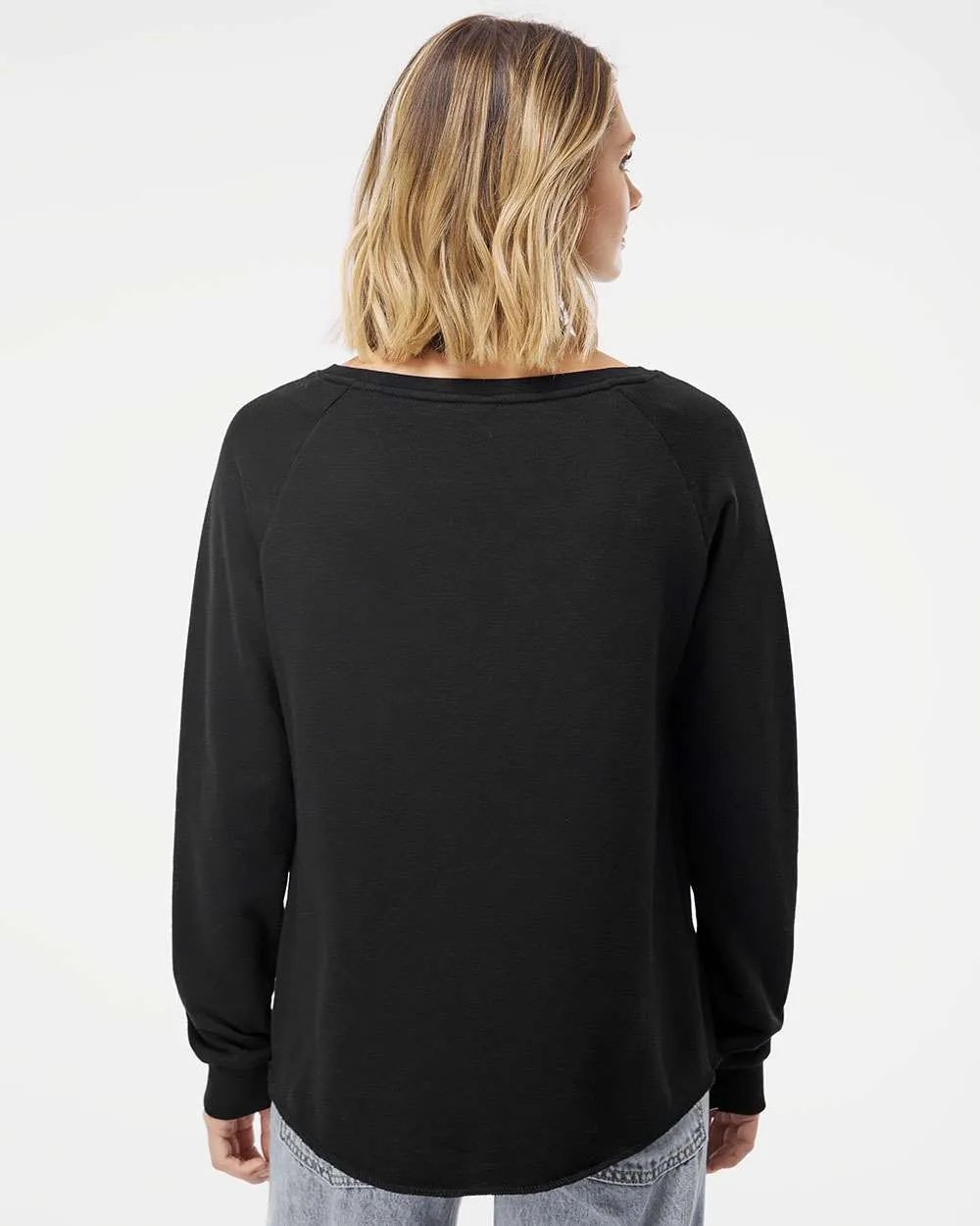 Independent Trading Co. Ladies California Wave Wash Crewneck Sweatshirt