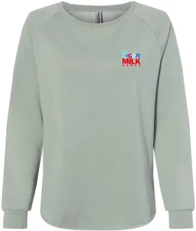 Independent Trading Co. Ladies California Wave Wash Crewneck Sweatshirt